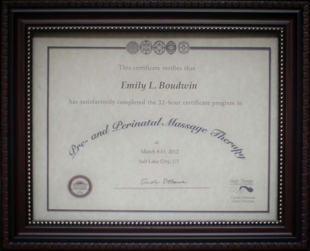 Pre and Perinatal Massage Certification